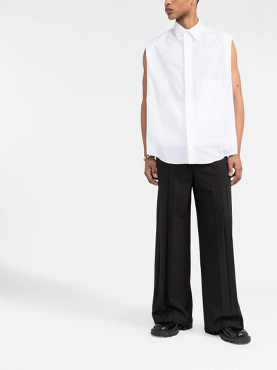 Valentino sleeveless cotton shirt outlook