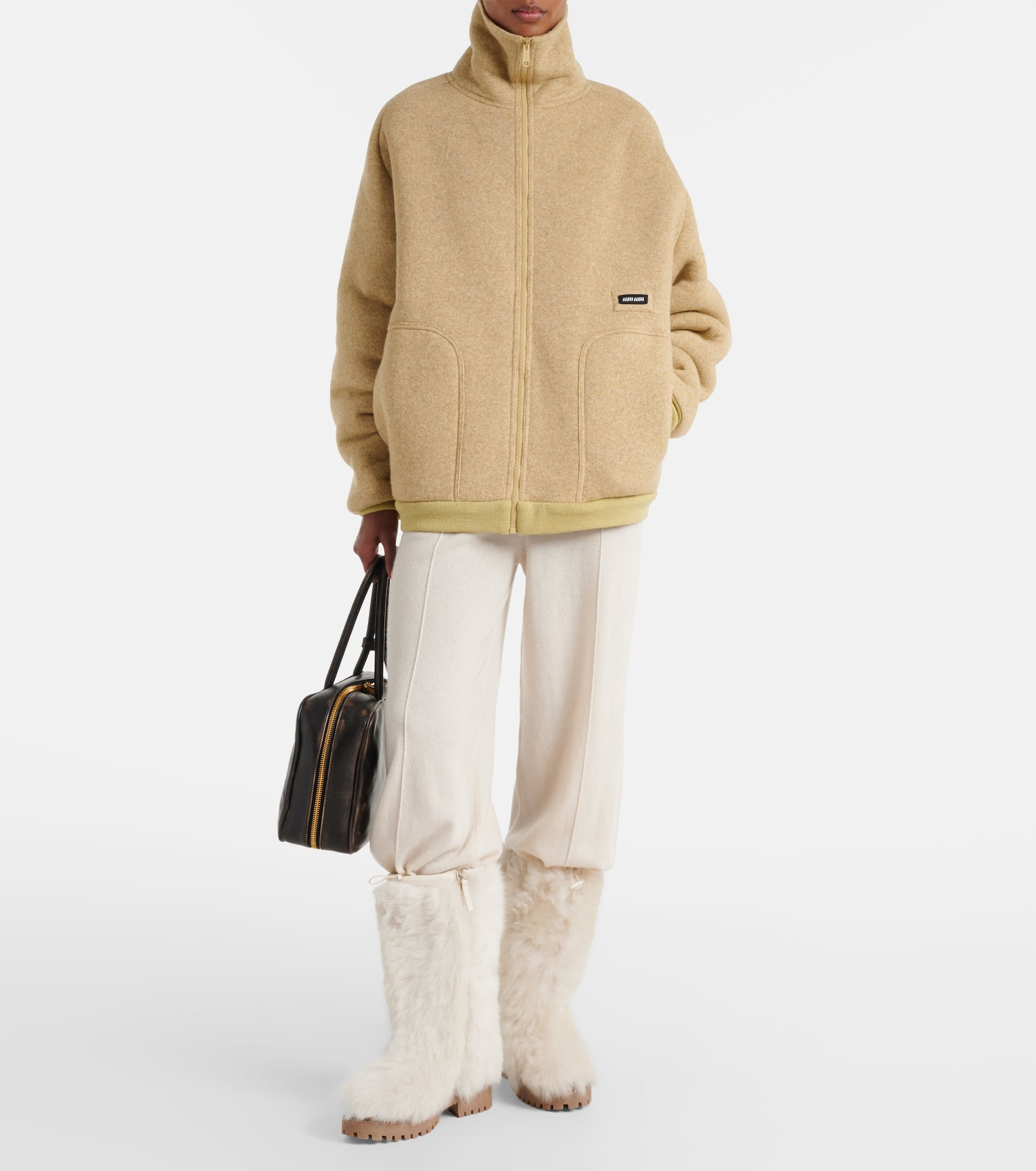 Shearling mid-calf boots - 3