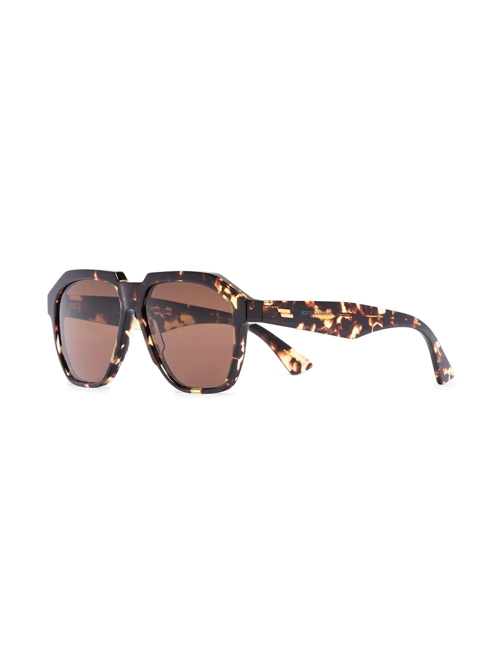 geometric tortoiseshell-effect sunglasses - 2