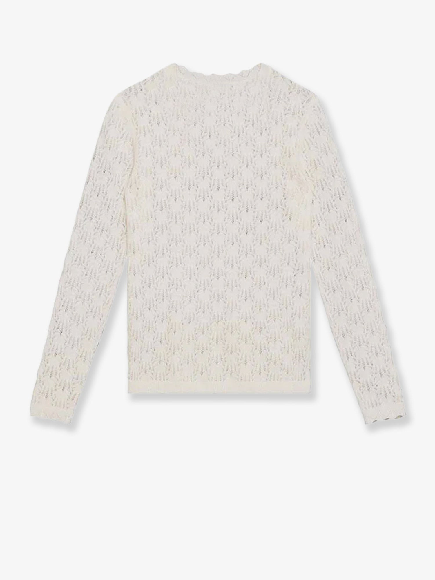 Obeline Perforated Alpaca Blend Sweater - 2
