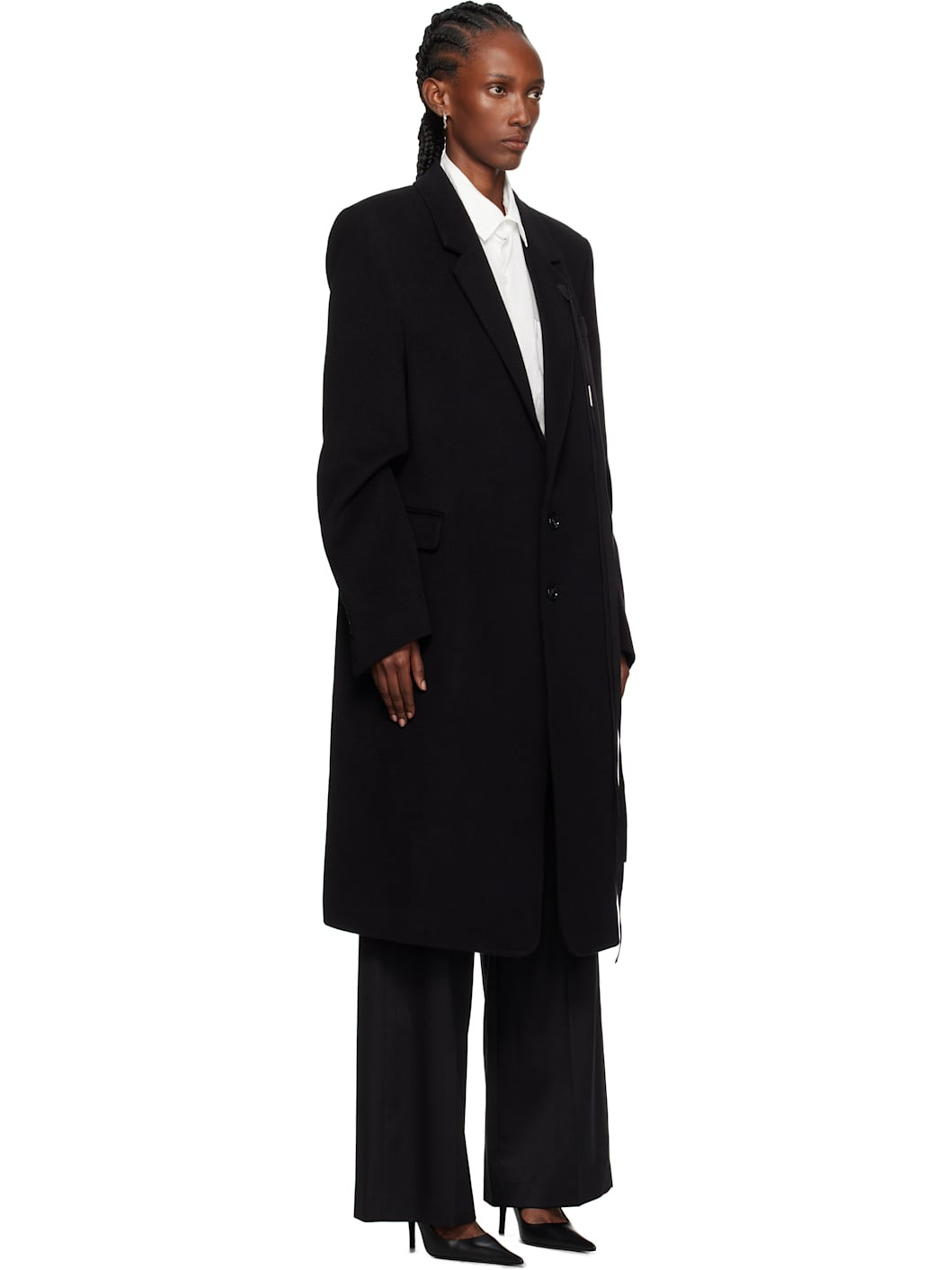 Black Viv High Comfort Tailored Coat - 2