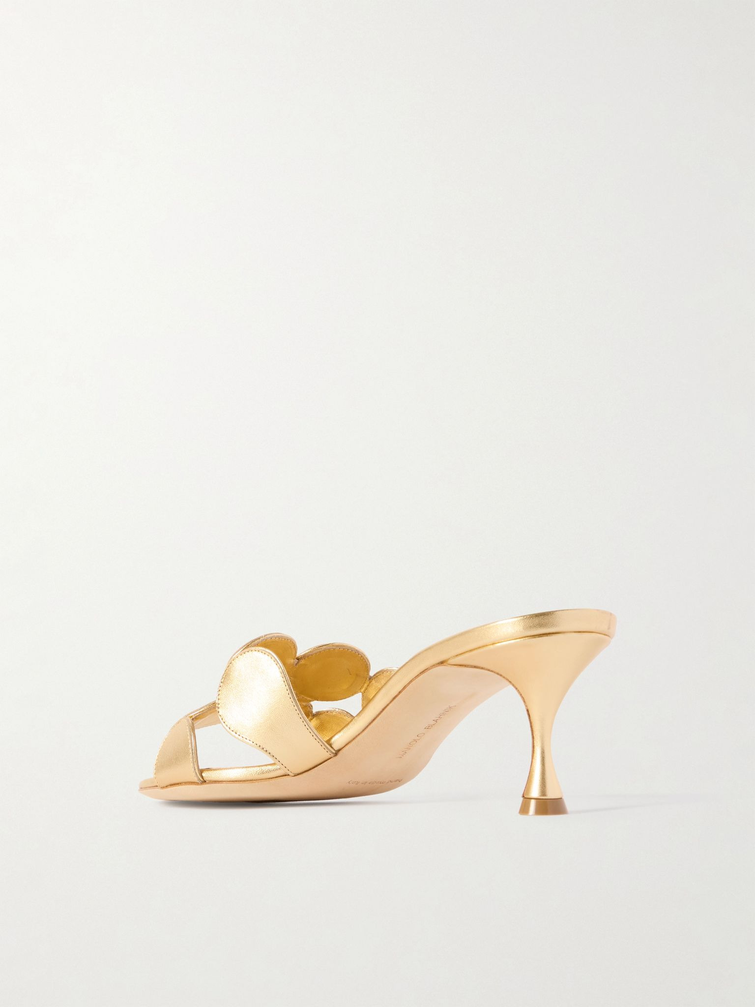 Haribalmu 50 metallic leather sandals Gold - 3