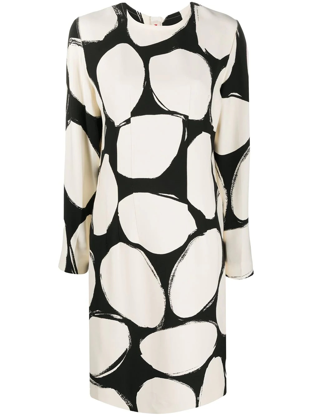 circles print shift dress - 1