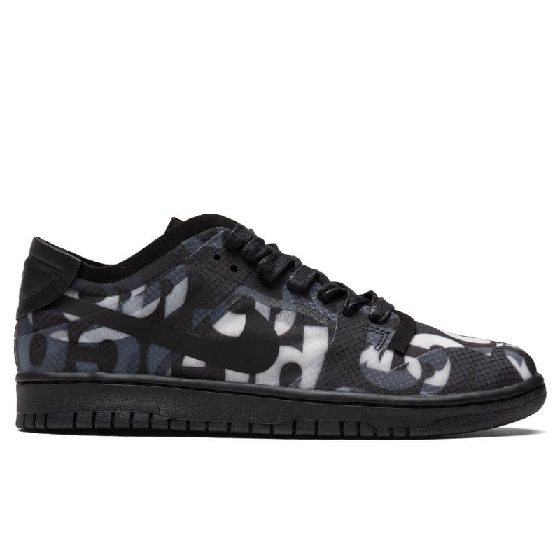 COMME DES GARCONS X NIKE WOMEN'S DUNK - BLACK/BLACK - 1