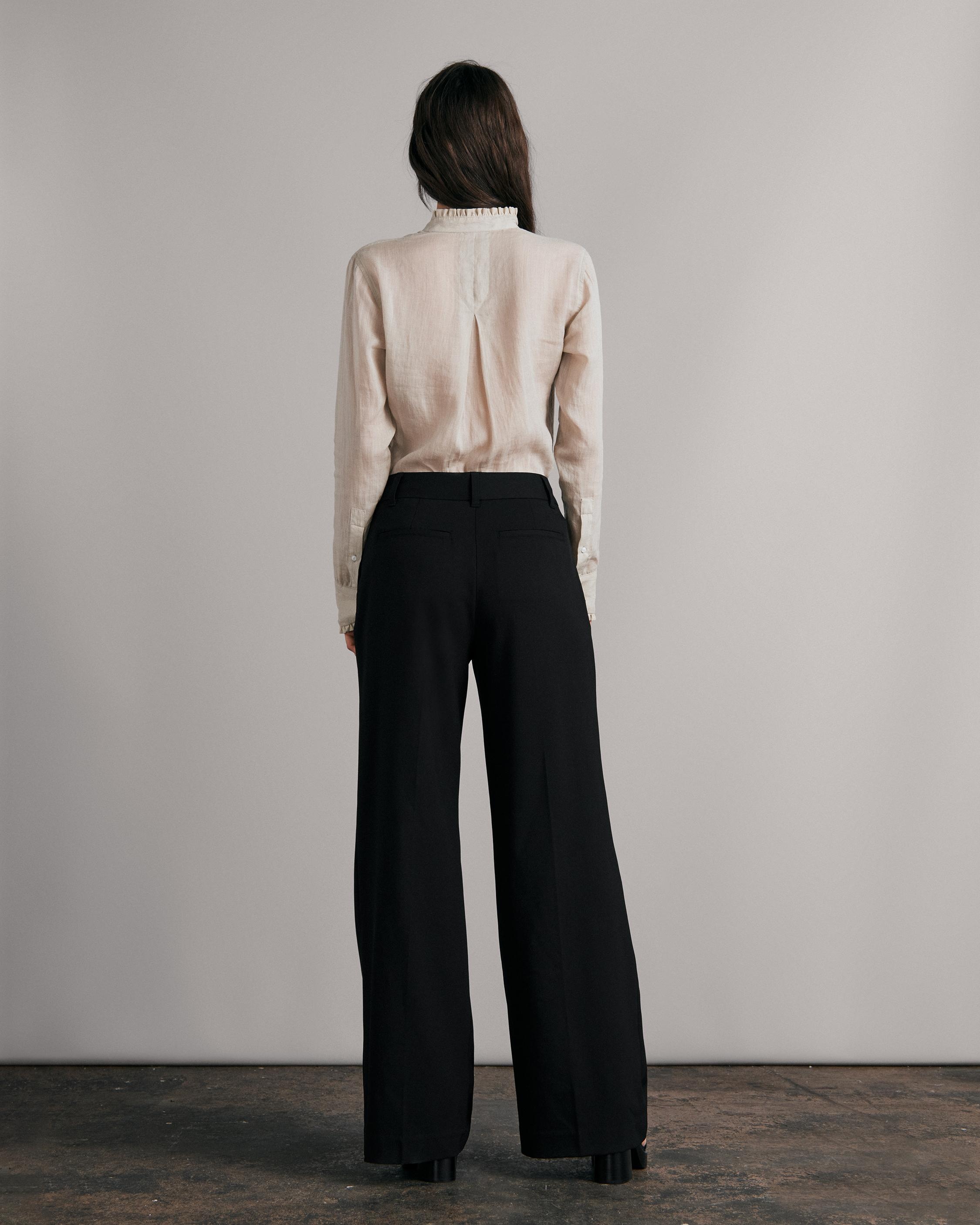 Shelly Wide Leg Twill Pant