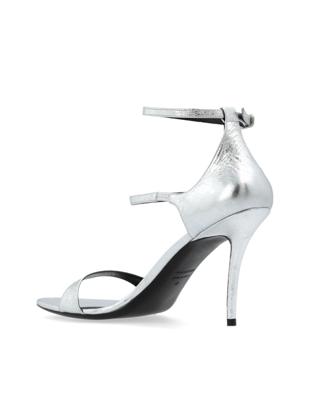 Honey metallic leather sandals - 5