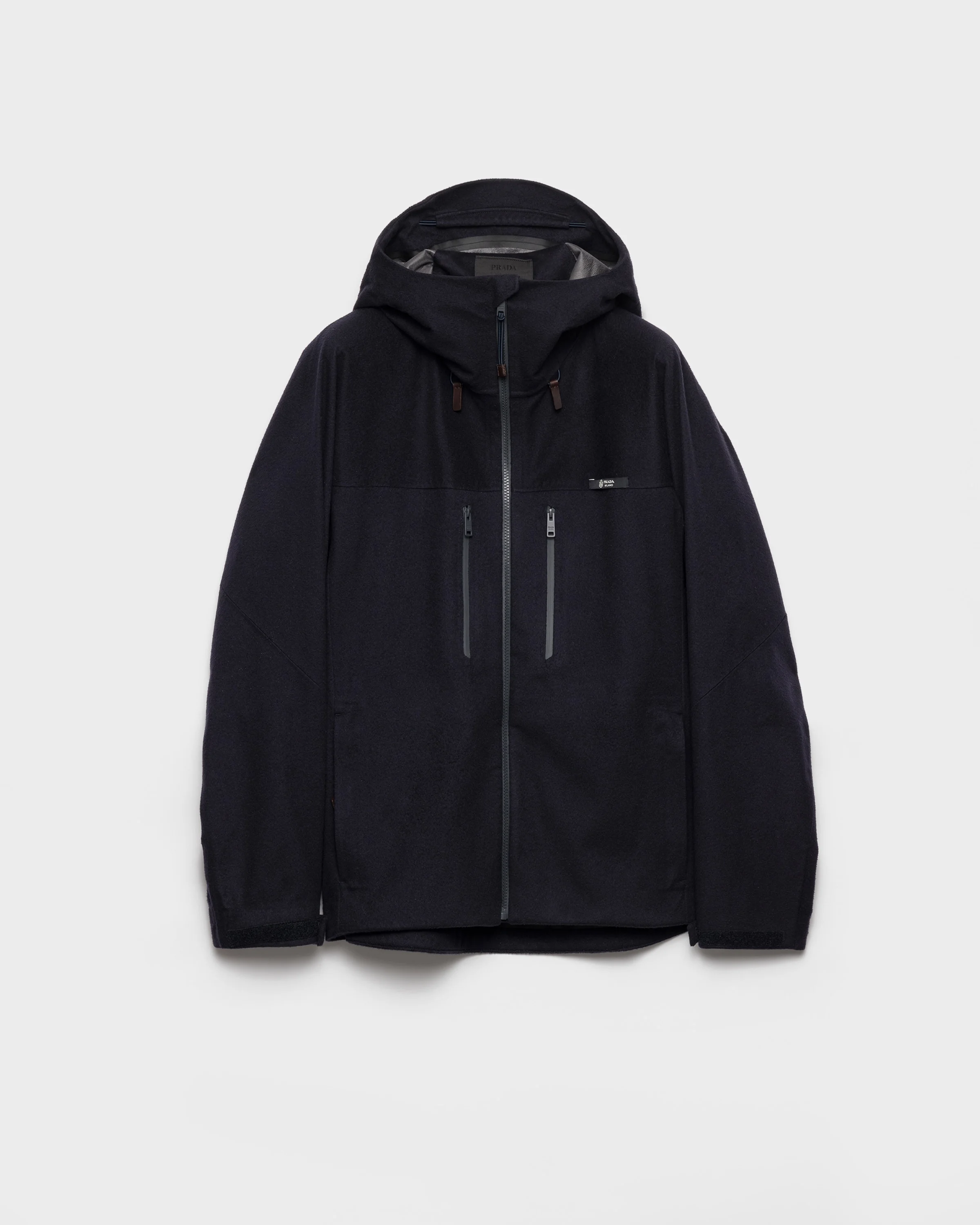 Hooded cashmere jacket - 1