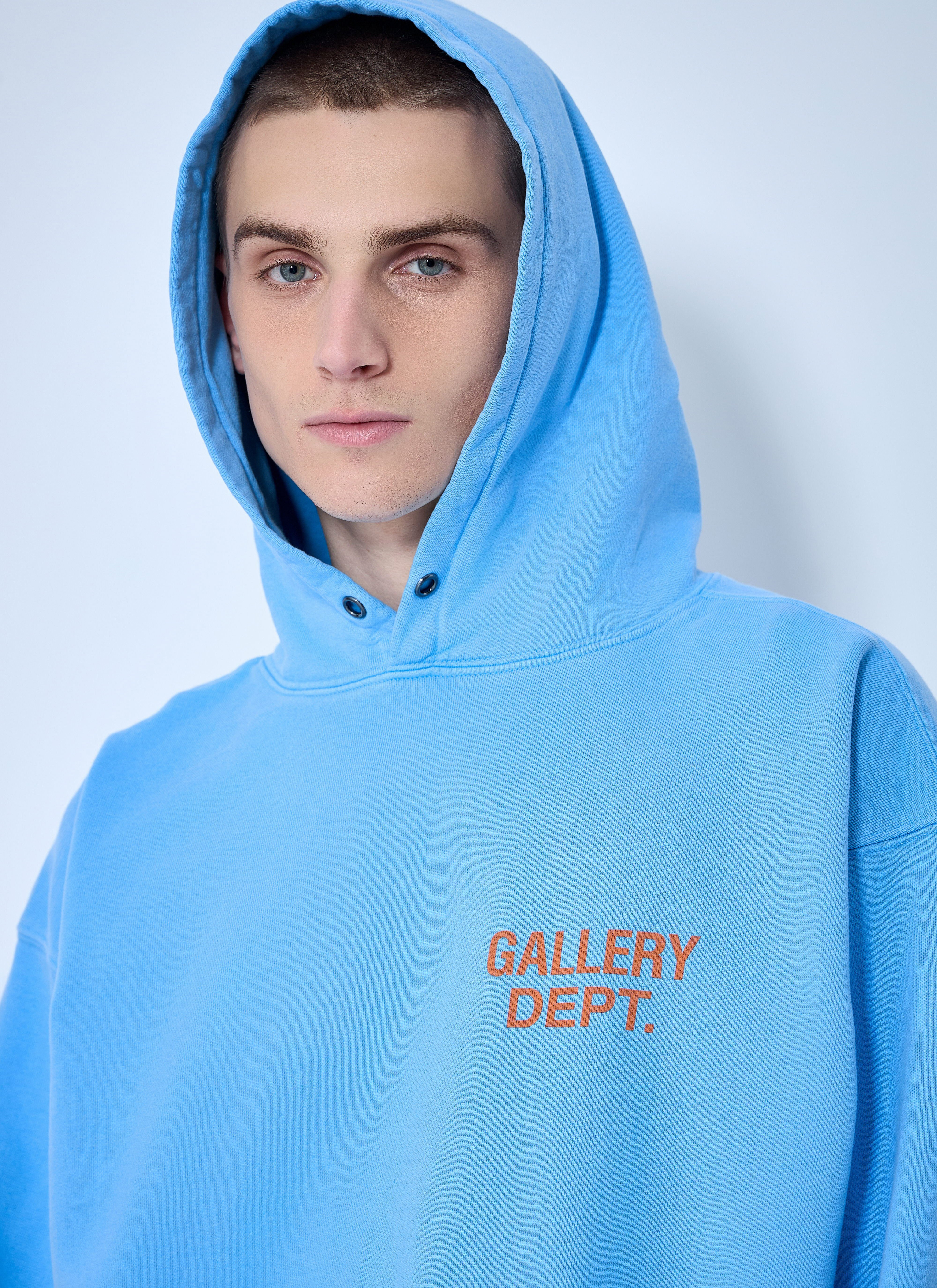 90s Logo Print Hooded Sweatshirt - 5