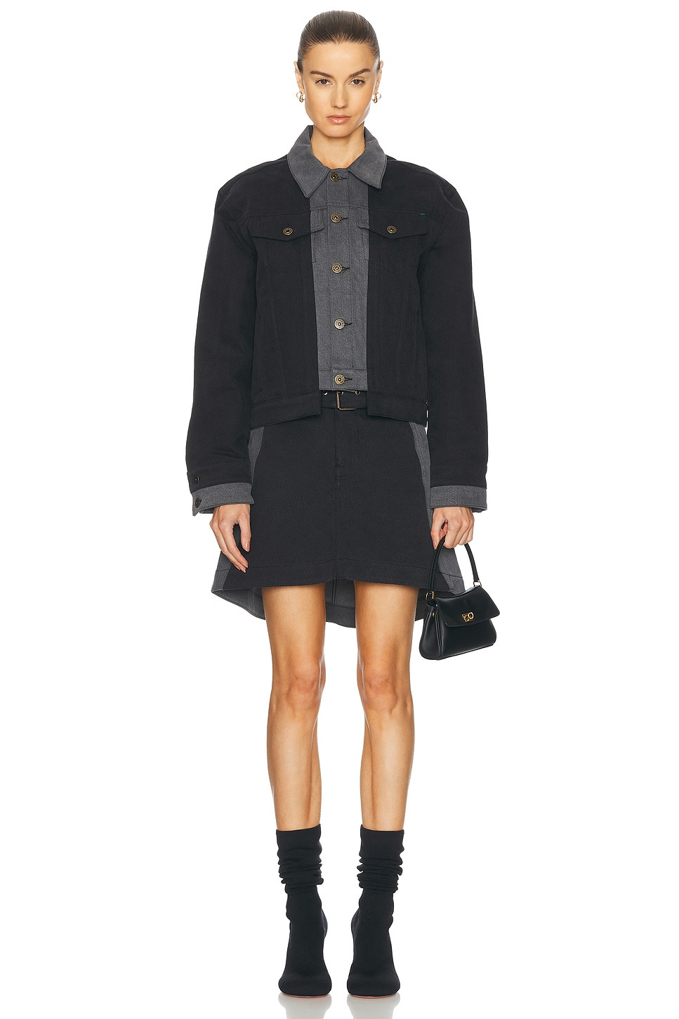 Panelled Mini Skirt - 5