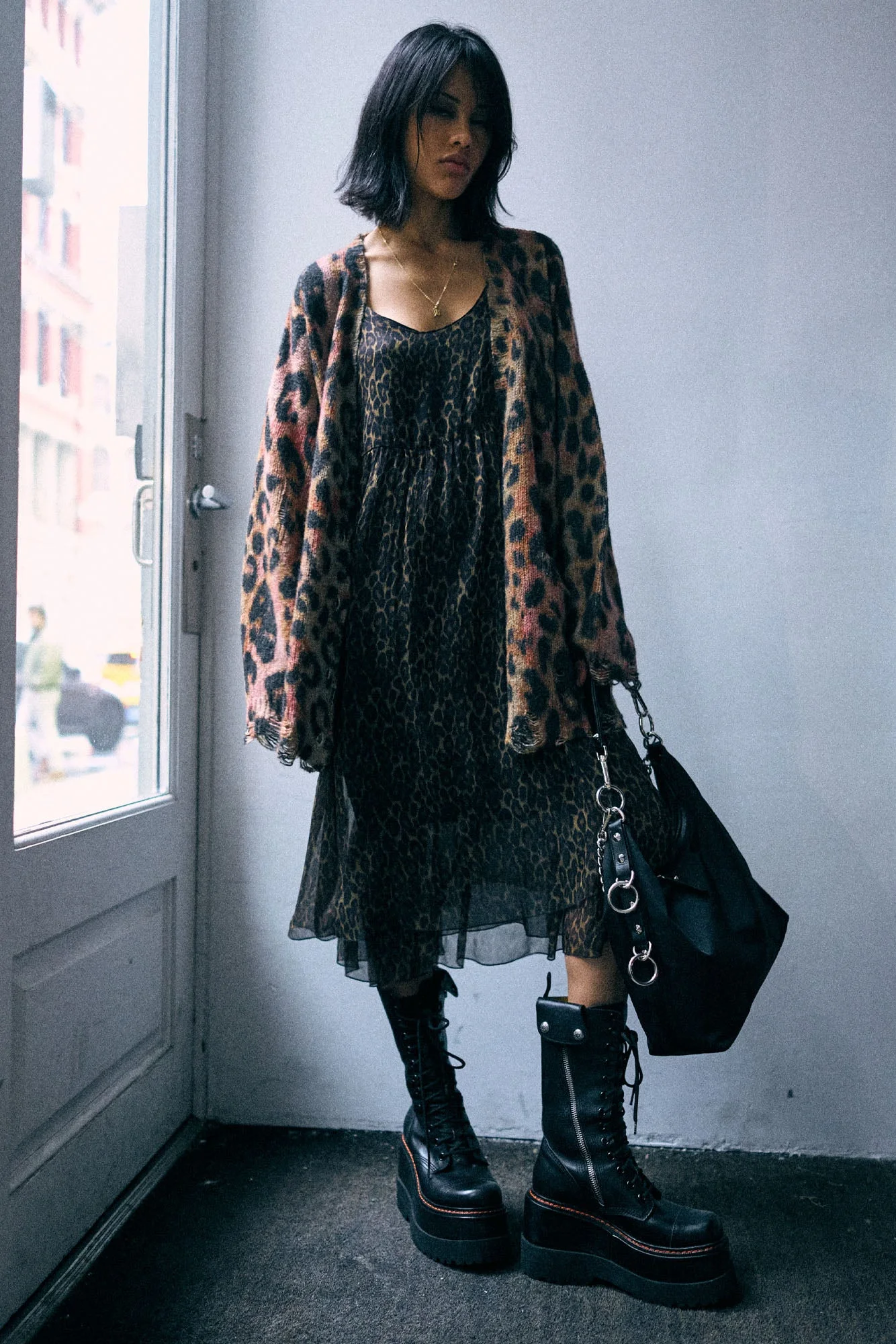 Gathered Tank Dress - 1