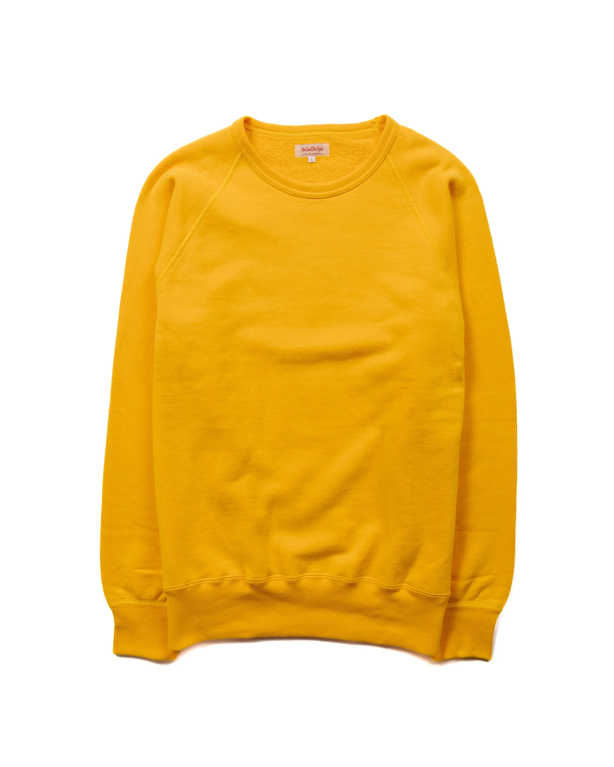 MC21018 9oz. Loopwheel Raglan Sleeve Sweatshirt Yellow - 1