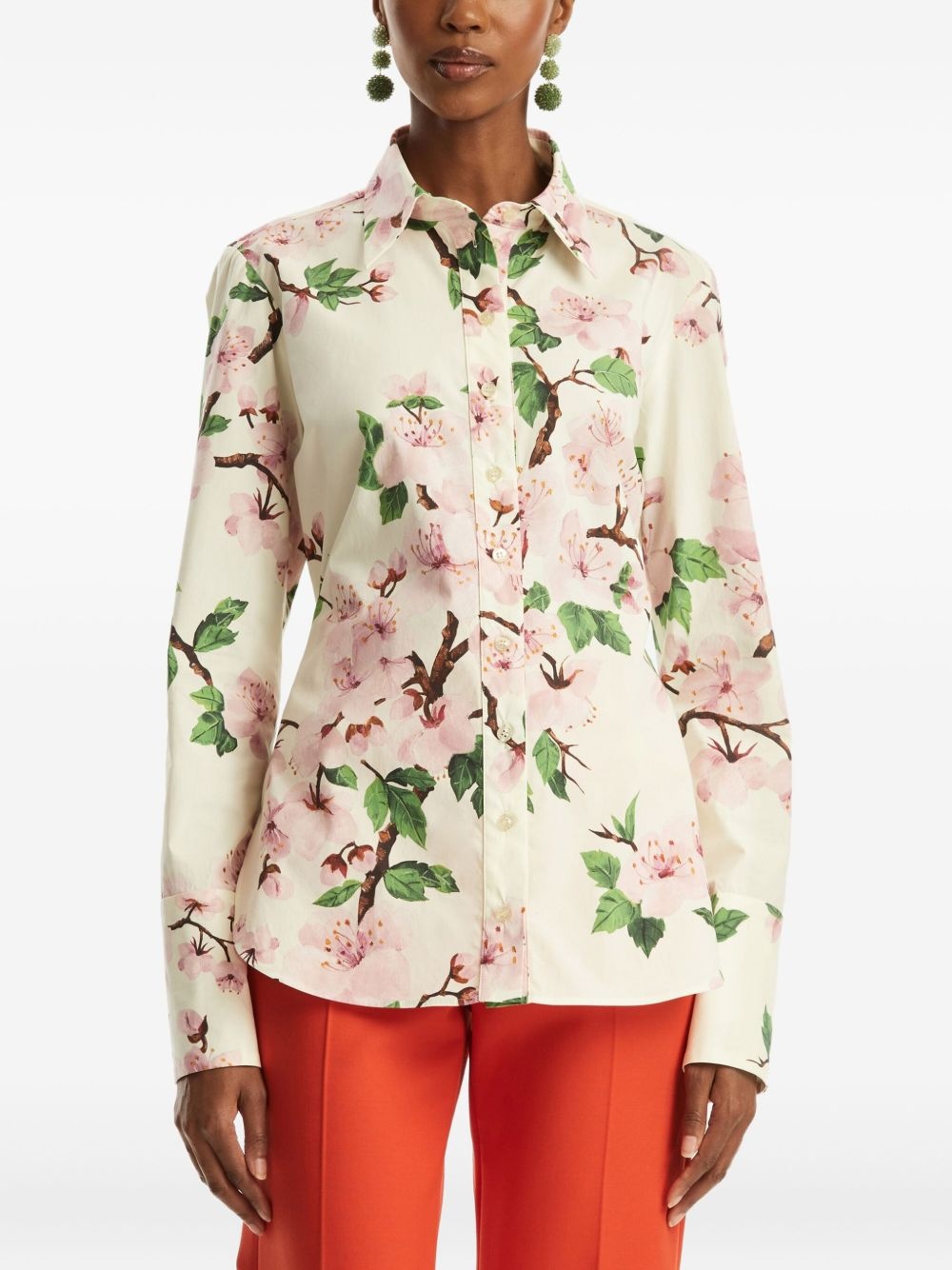 printed poplin shirt - 3