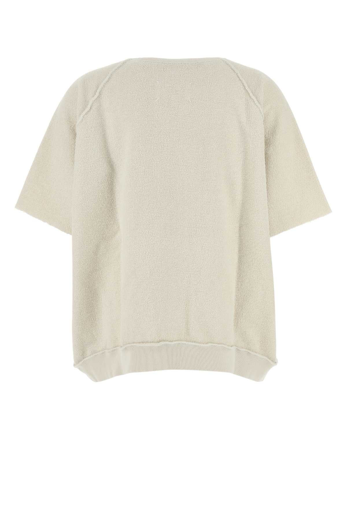 Maison Margiela Women Ivory Cotton Oversize T-Shirt - 2