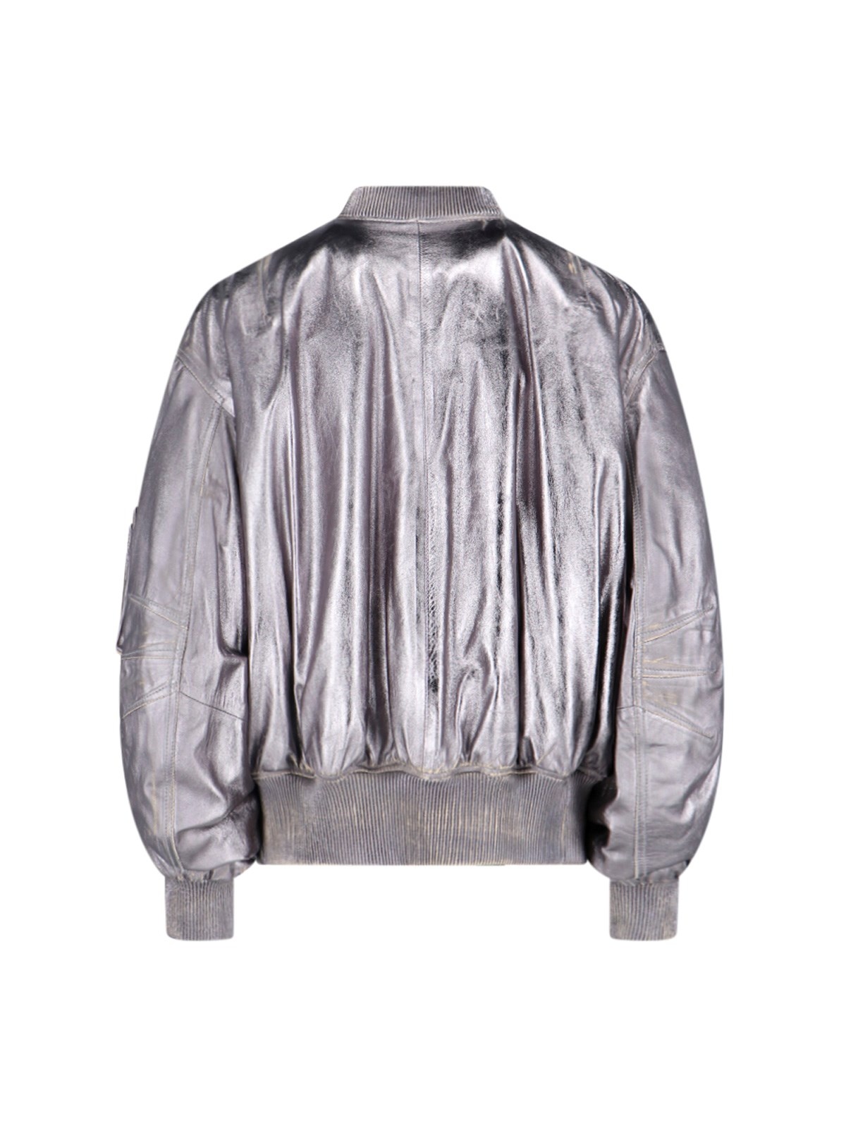 THE ATTICO LEATHER BOMBER JACKET | sugar | REVERSIBLE