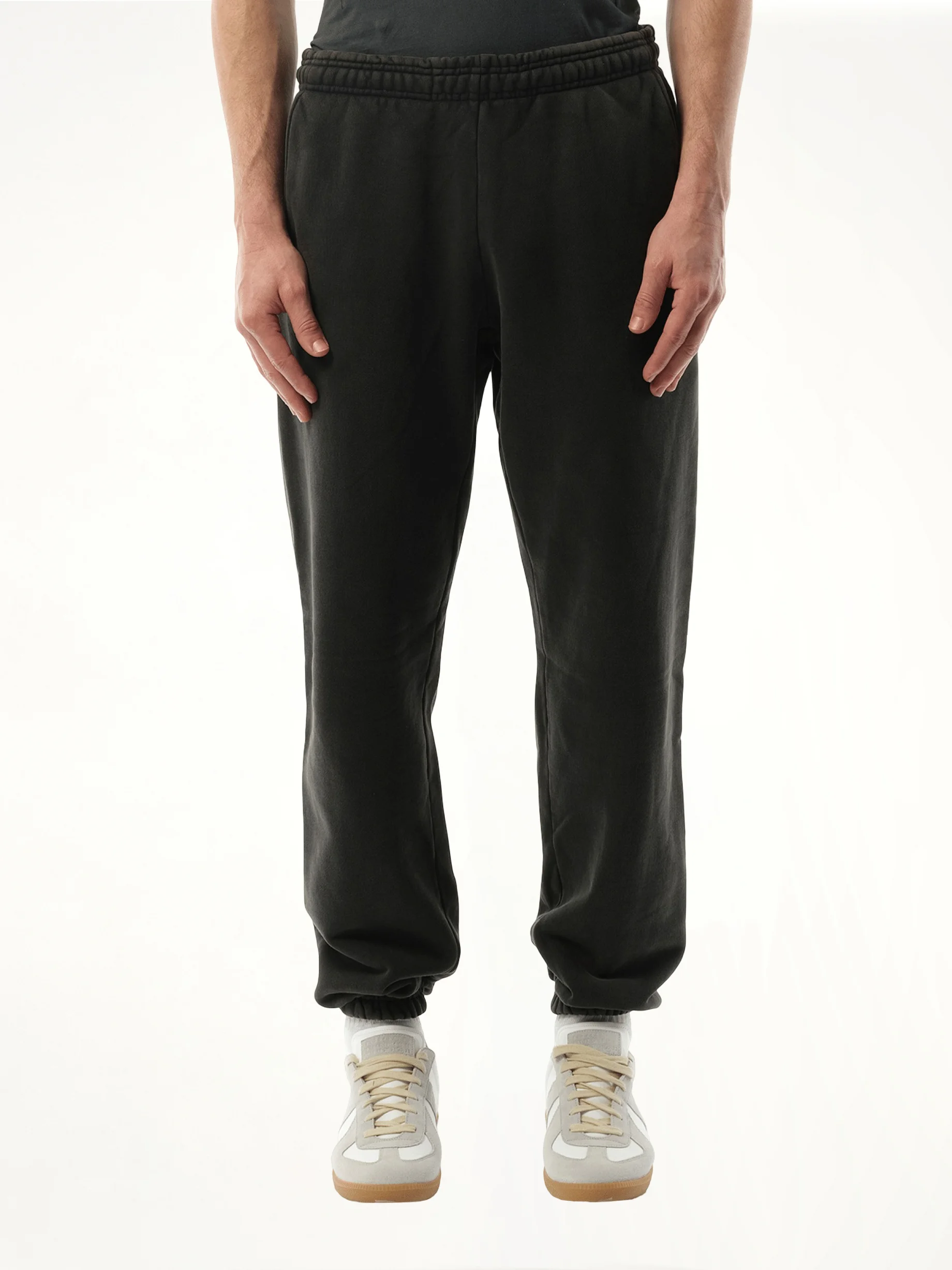 Heavy Sweatpants in Washed Black - 1