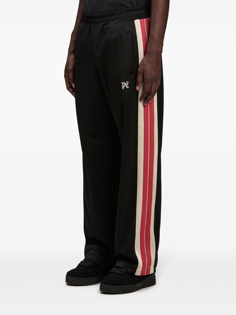 monogram-embroidered track pants - 4