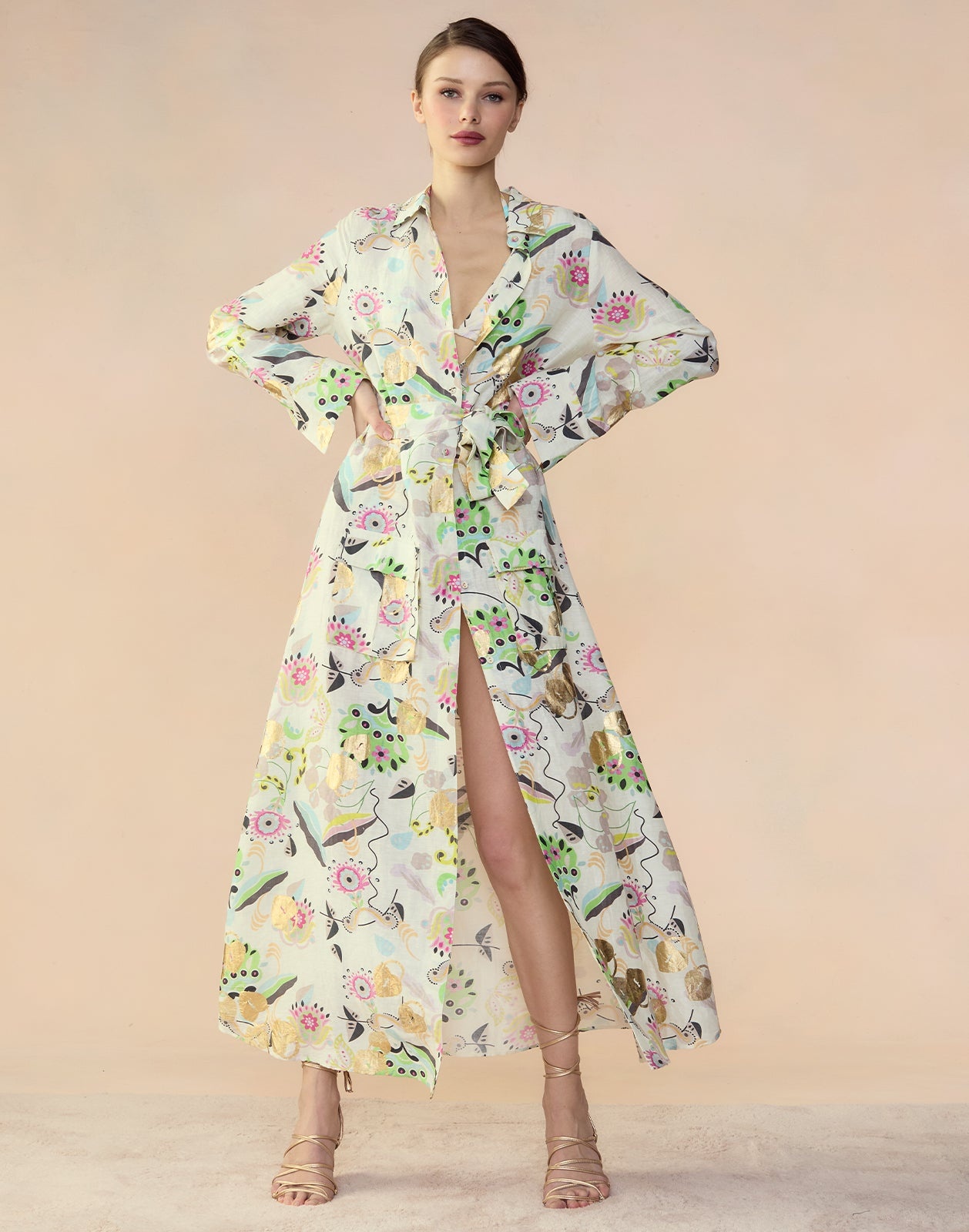 Love Locket Linen Shirt Dress - 3