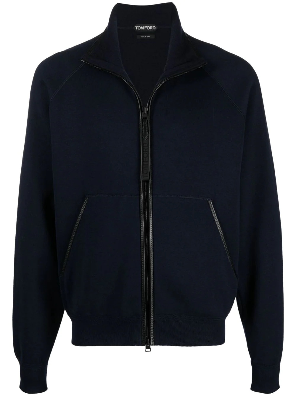 funnel neck zip-up jumper - 1