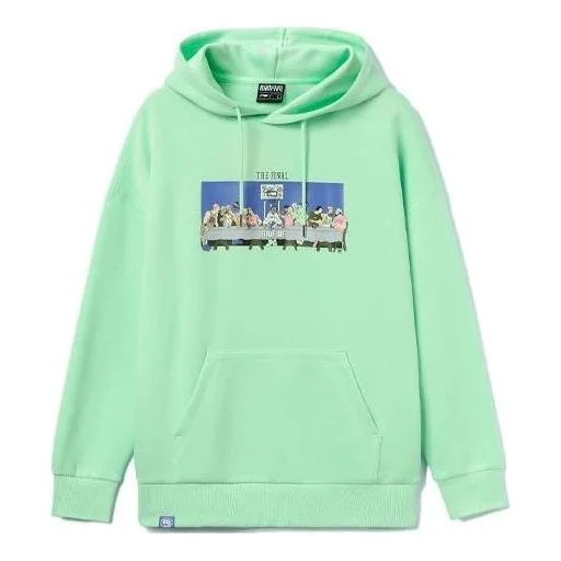 Li-Ning BadFive Graphic Hoodie 'Light Green' AWDR417-4 - 1