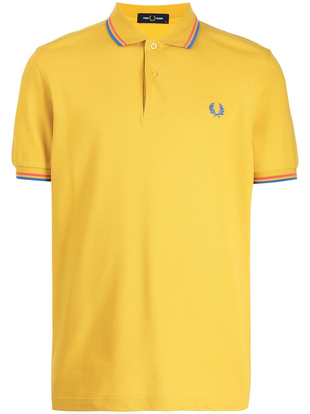 logo embroidered polo shirt - 1