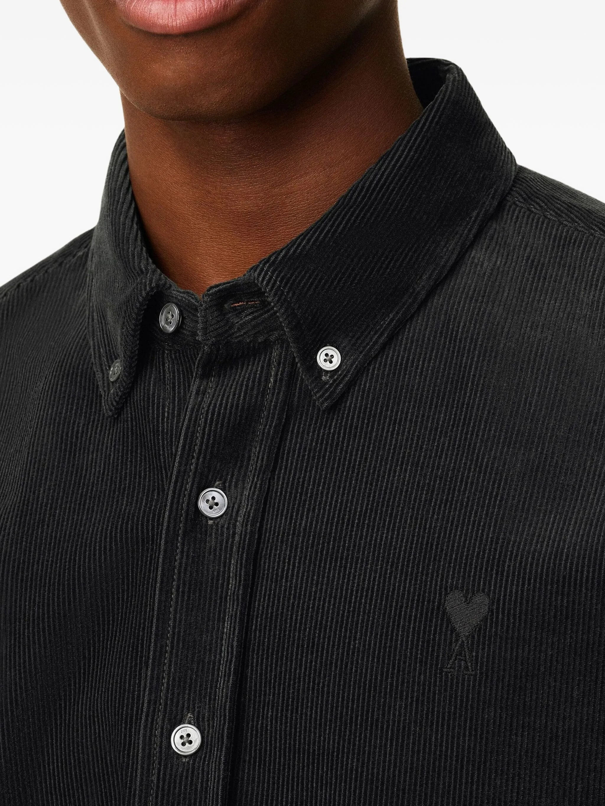 Ami Paris Ami De Coeur Corduroy Shirt - 5