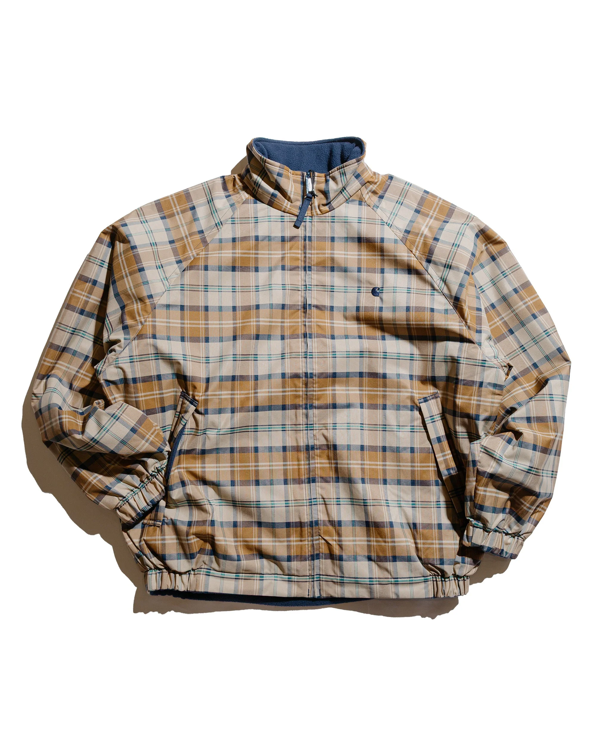 Carhartt W.I.P. Reversible Planner Check Jacket Wall/Air Force Blue - 1
