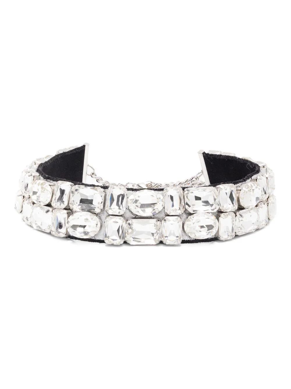 crystal-embellished necklace - 1