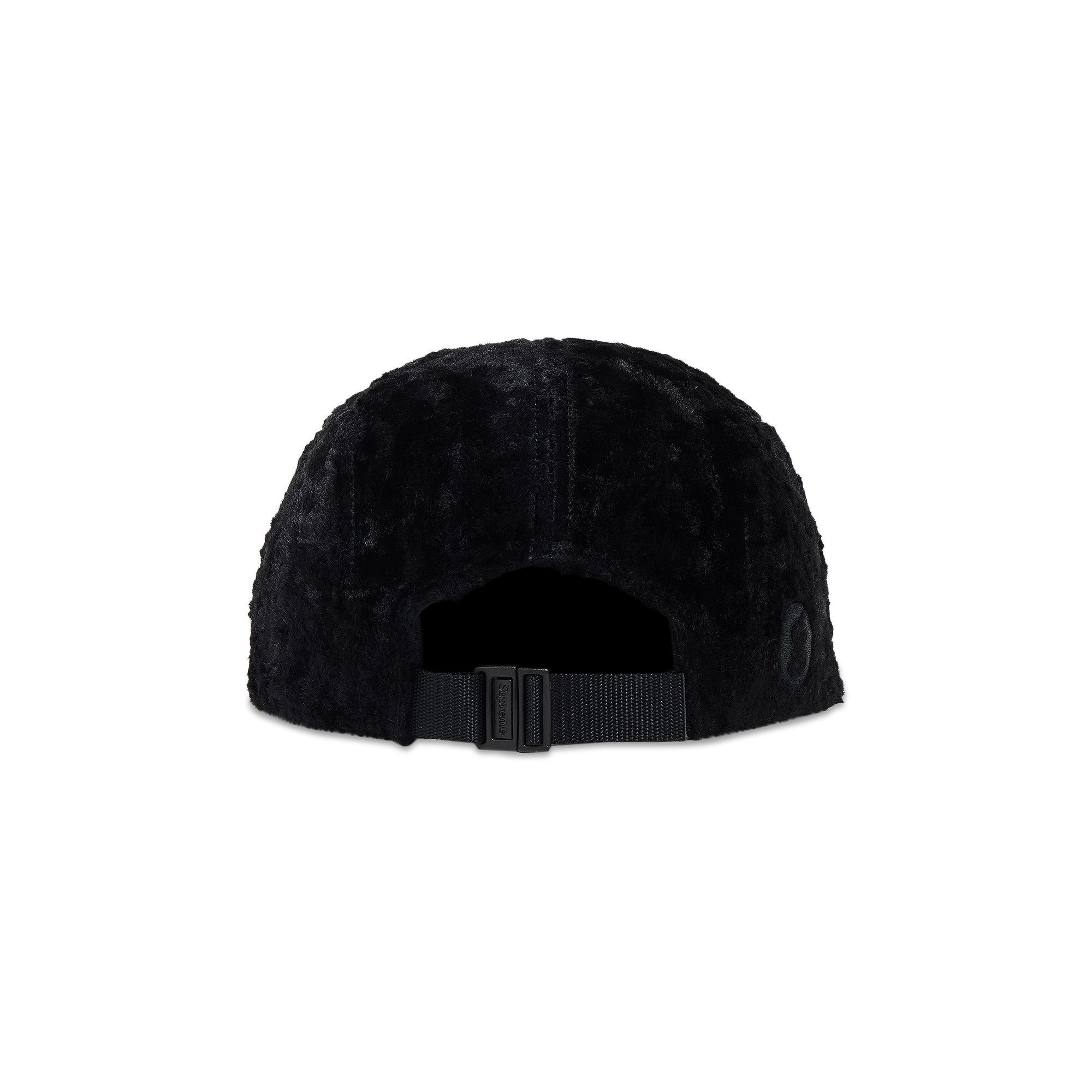 Supreme x Goodenough Crushed Rayon Pile Camp Cap 'Black' - 4