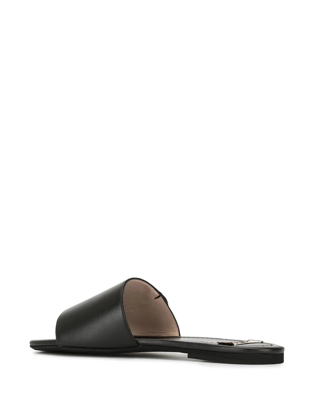 slip-on leather sandals - 3