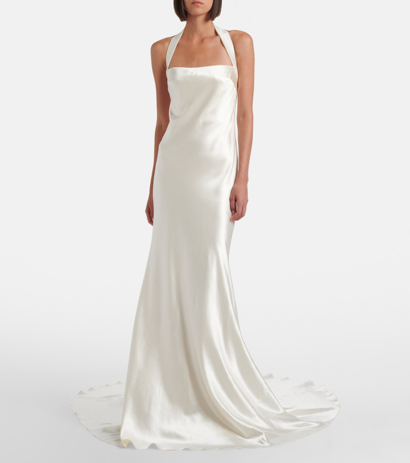 DANIELLE FRANKEL Bridal Presley wool and silk gown outlook