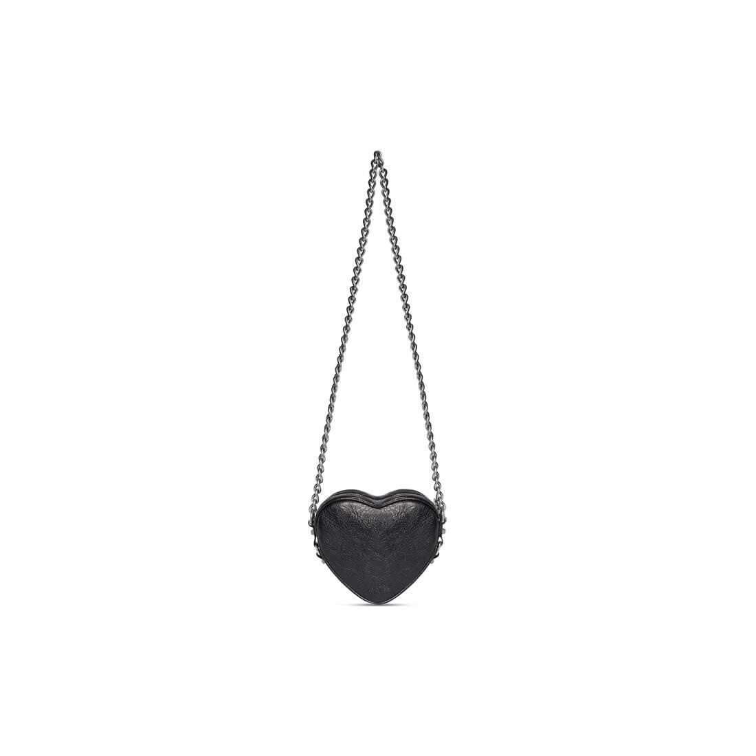 Women's Le Cagole Heart Mini Bag  in Black - 4