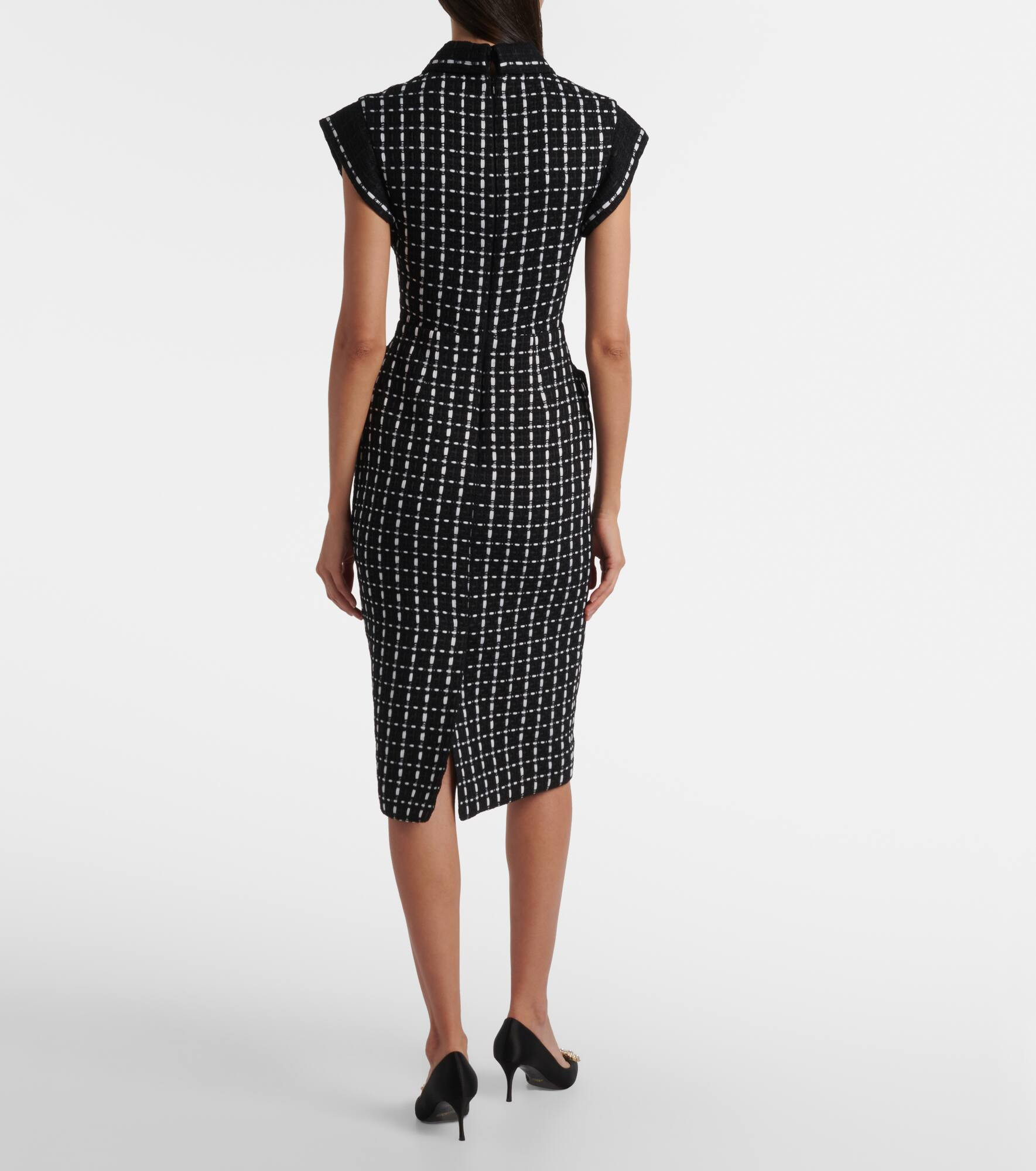Tweed midi dress - 3