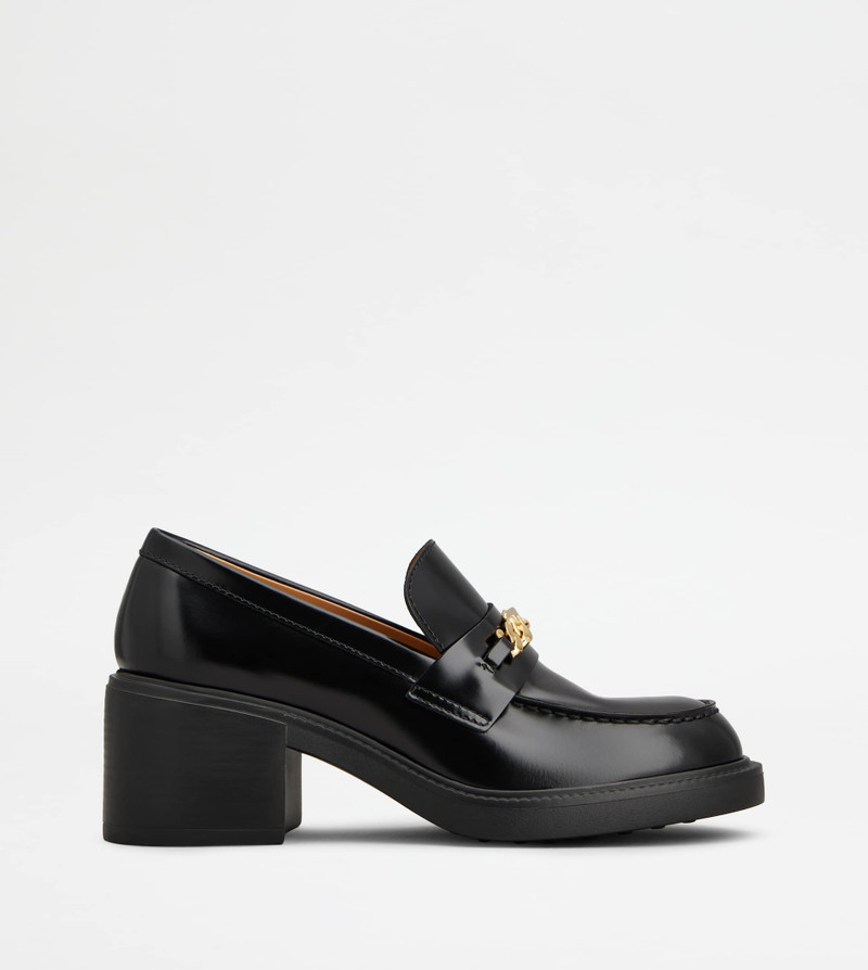 LOAFERS IN LEATHER - BLACK 1