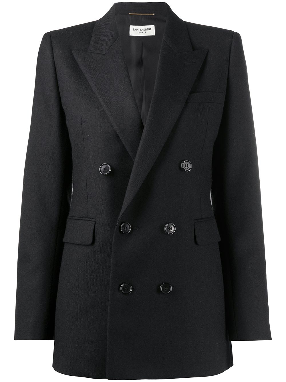 peak lapels double-breasted blazer - 1