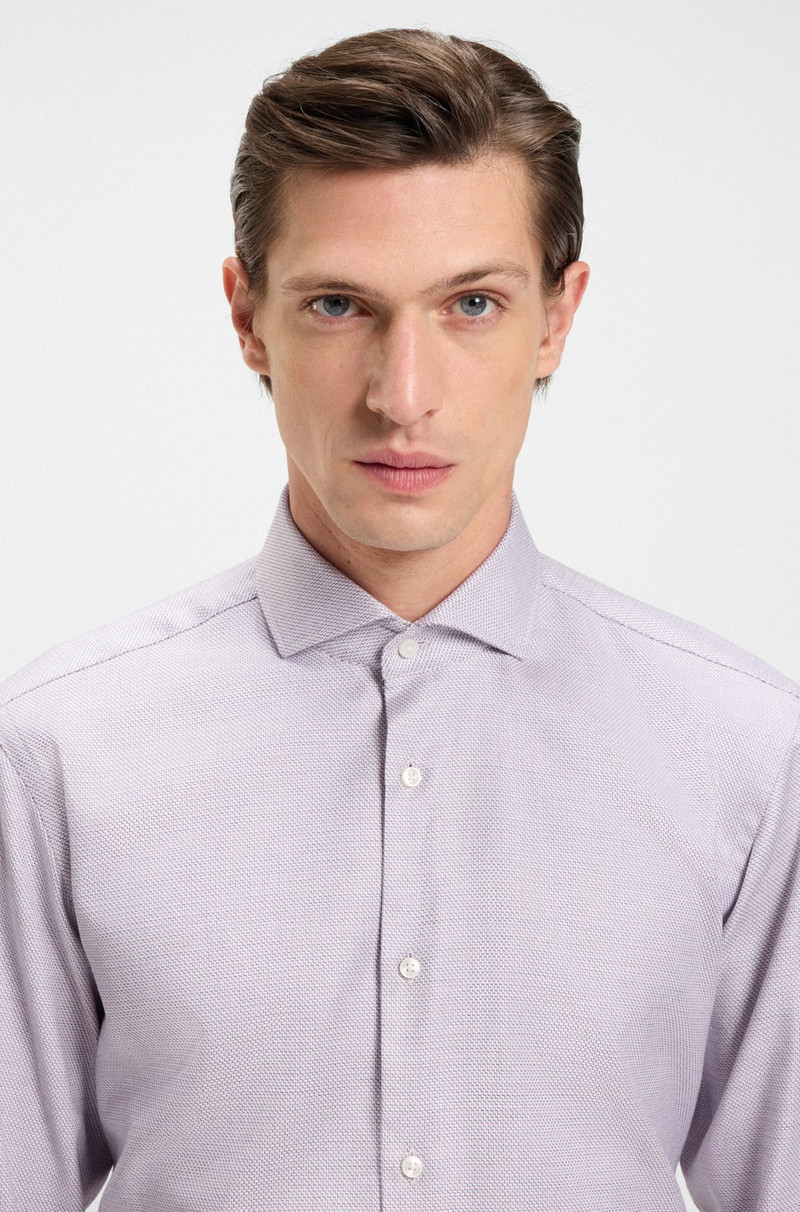 REGULAR-FIT SHIRT IN PRINTED COTTON TWILL 3