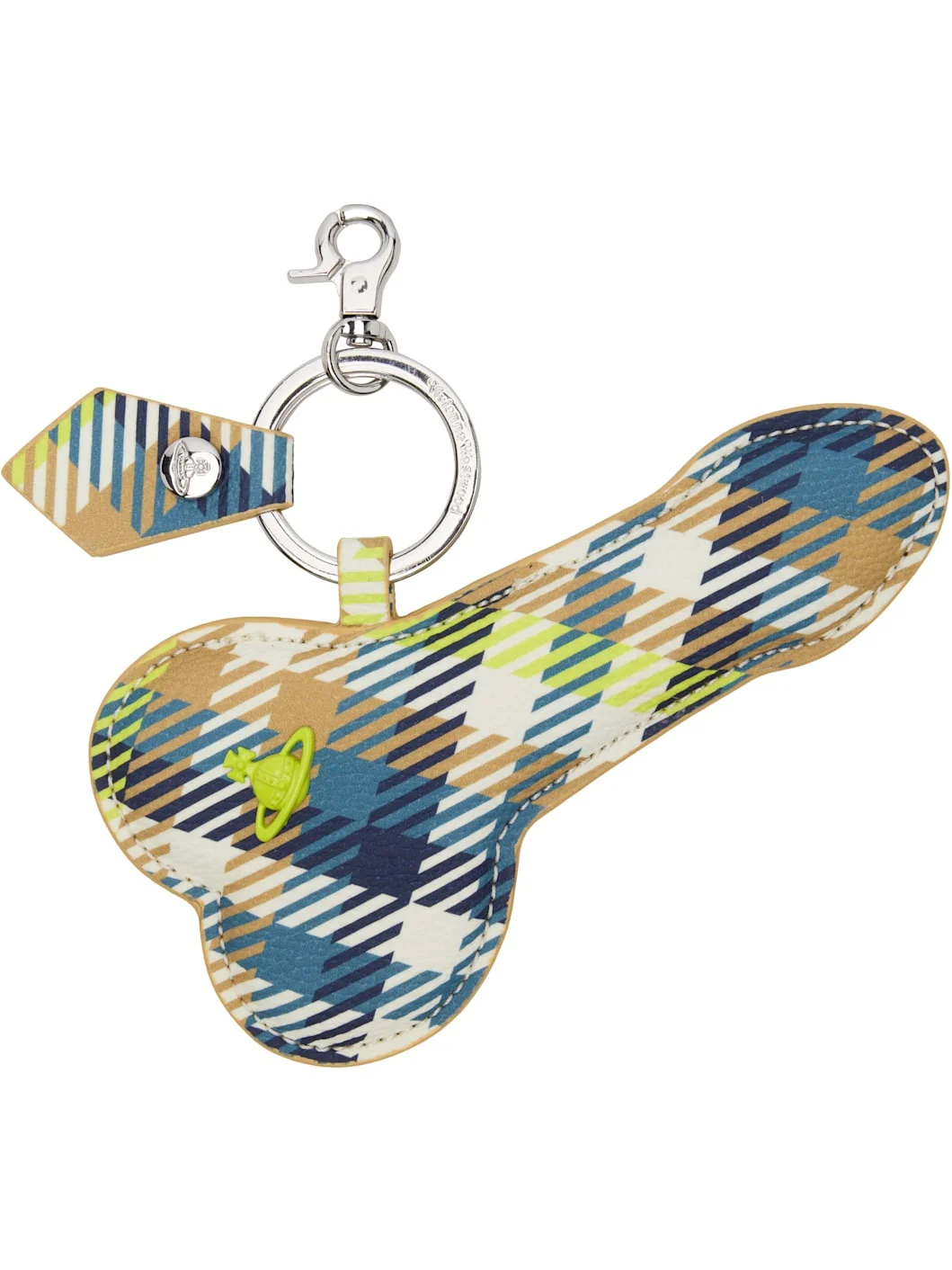 Multicolor Flat Penis Keychain - 1
