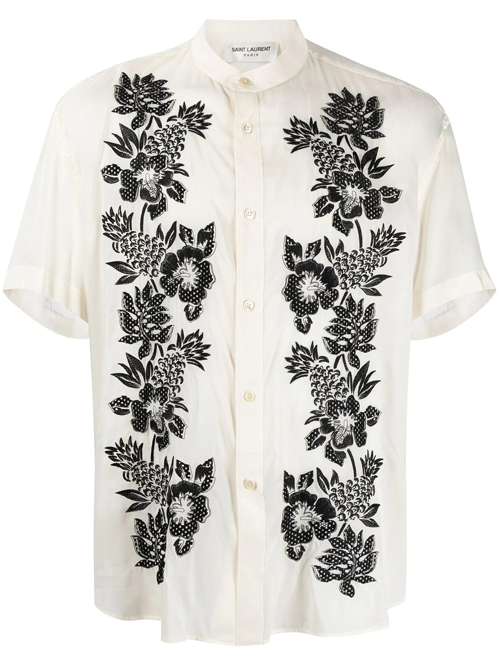 embroidered floral shirt - 1