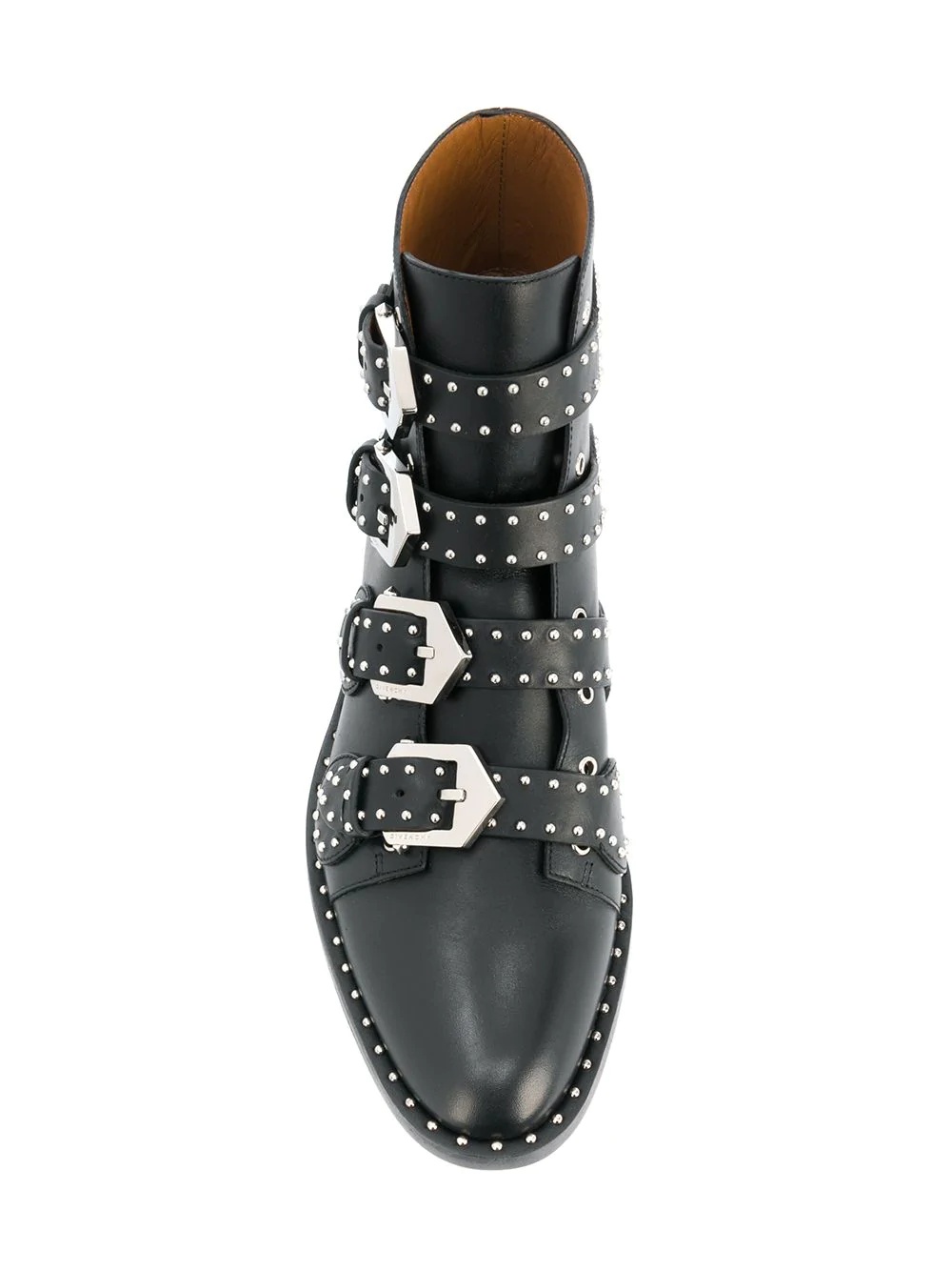 studded buckled boots - 4