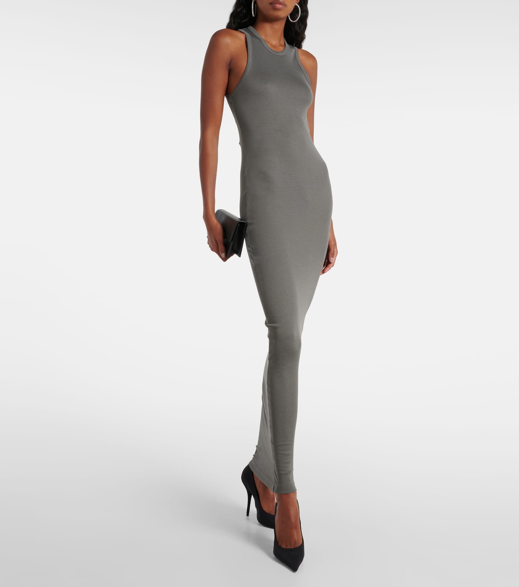 Cotton jersey maxi dress - 2