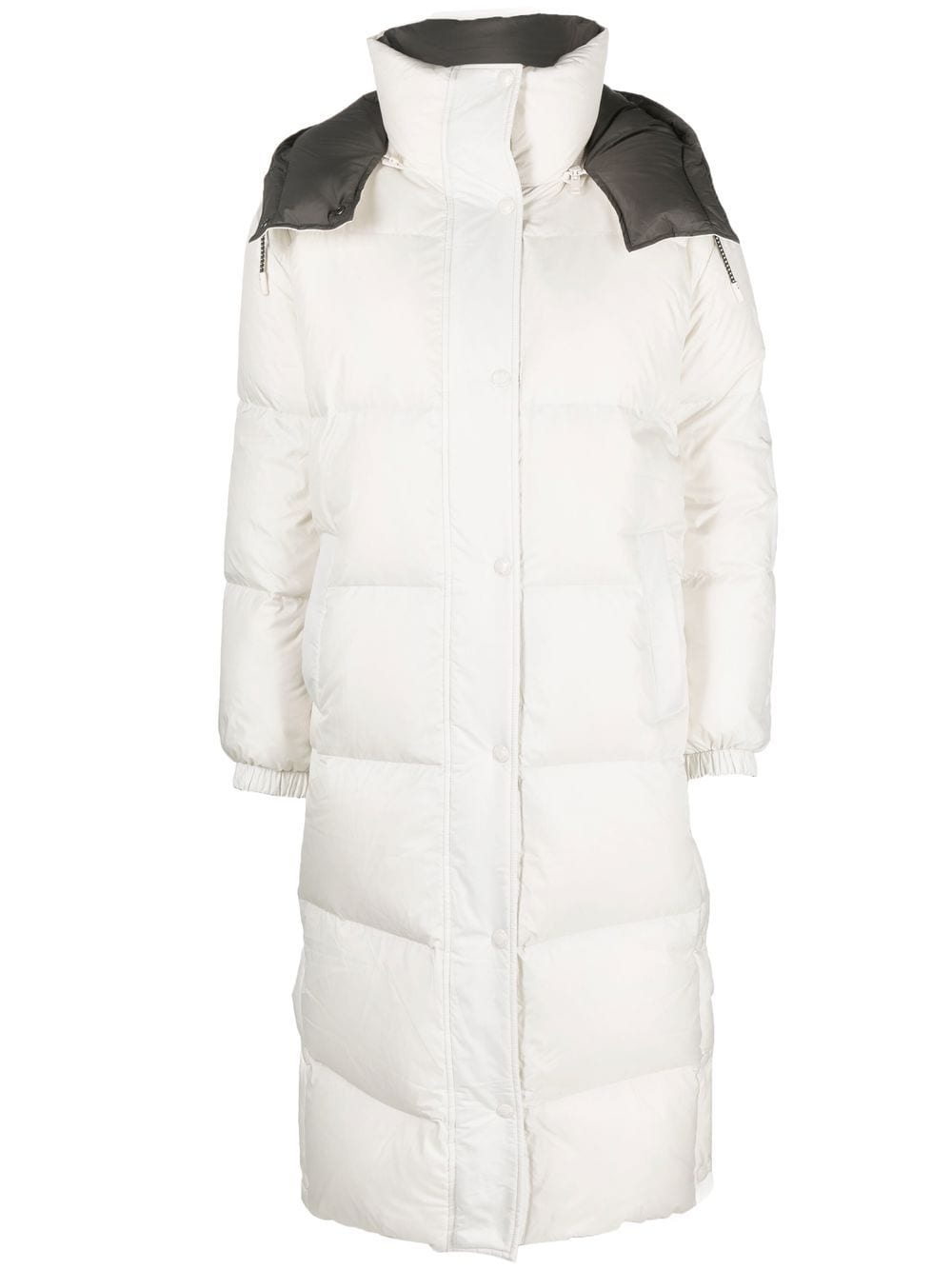 two-tone reversible padded jacket - 1