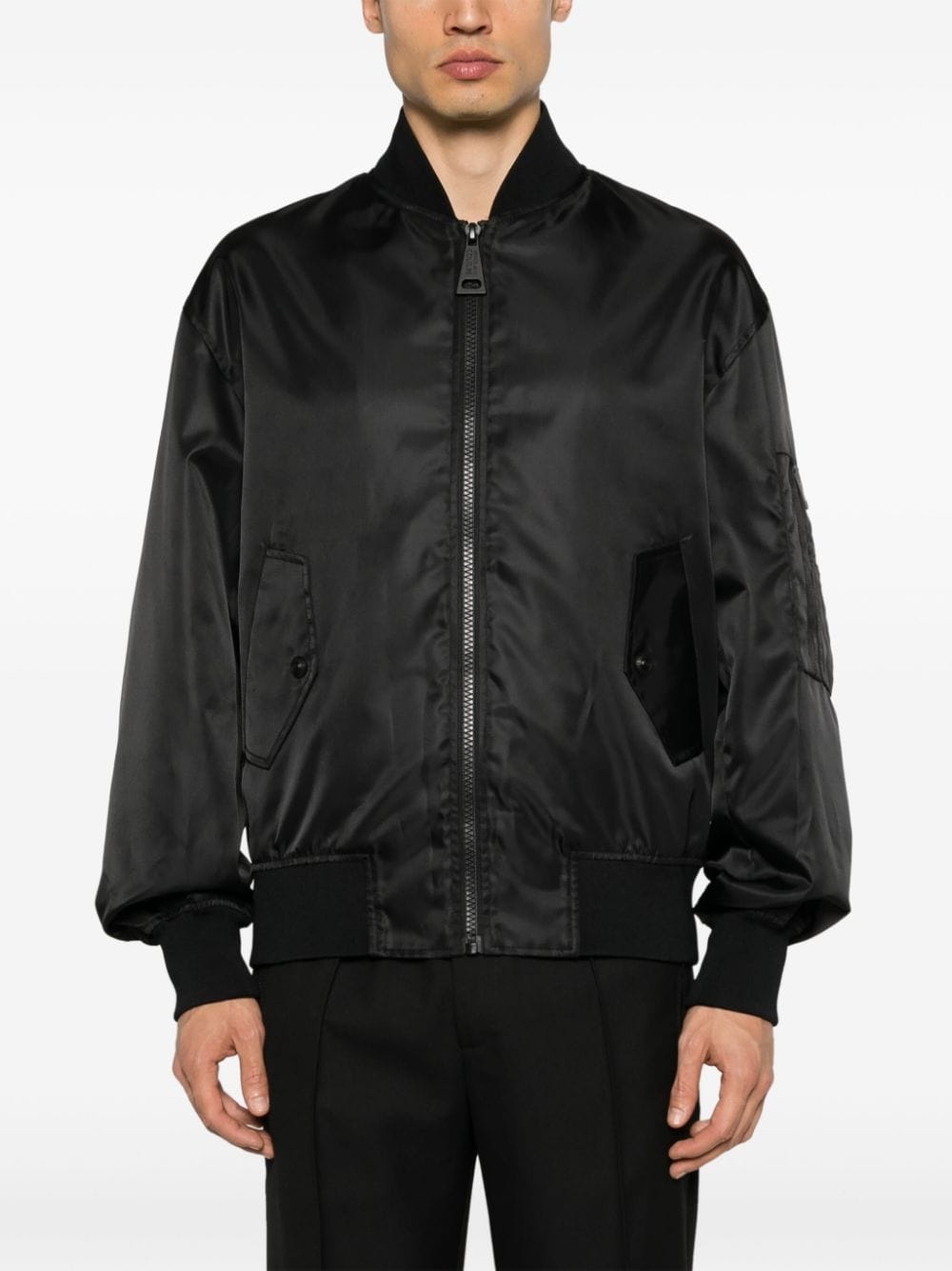 baroque-print bomber jacket - 3