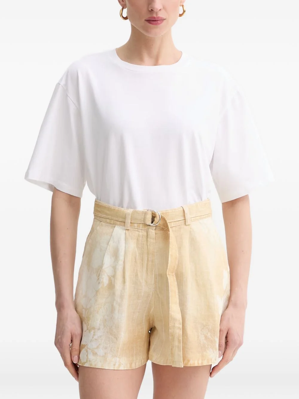 GZtima logo-embroidered T-shirt - 1