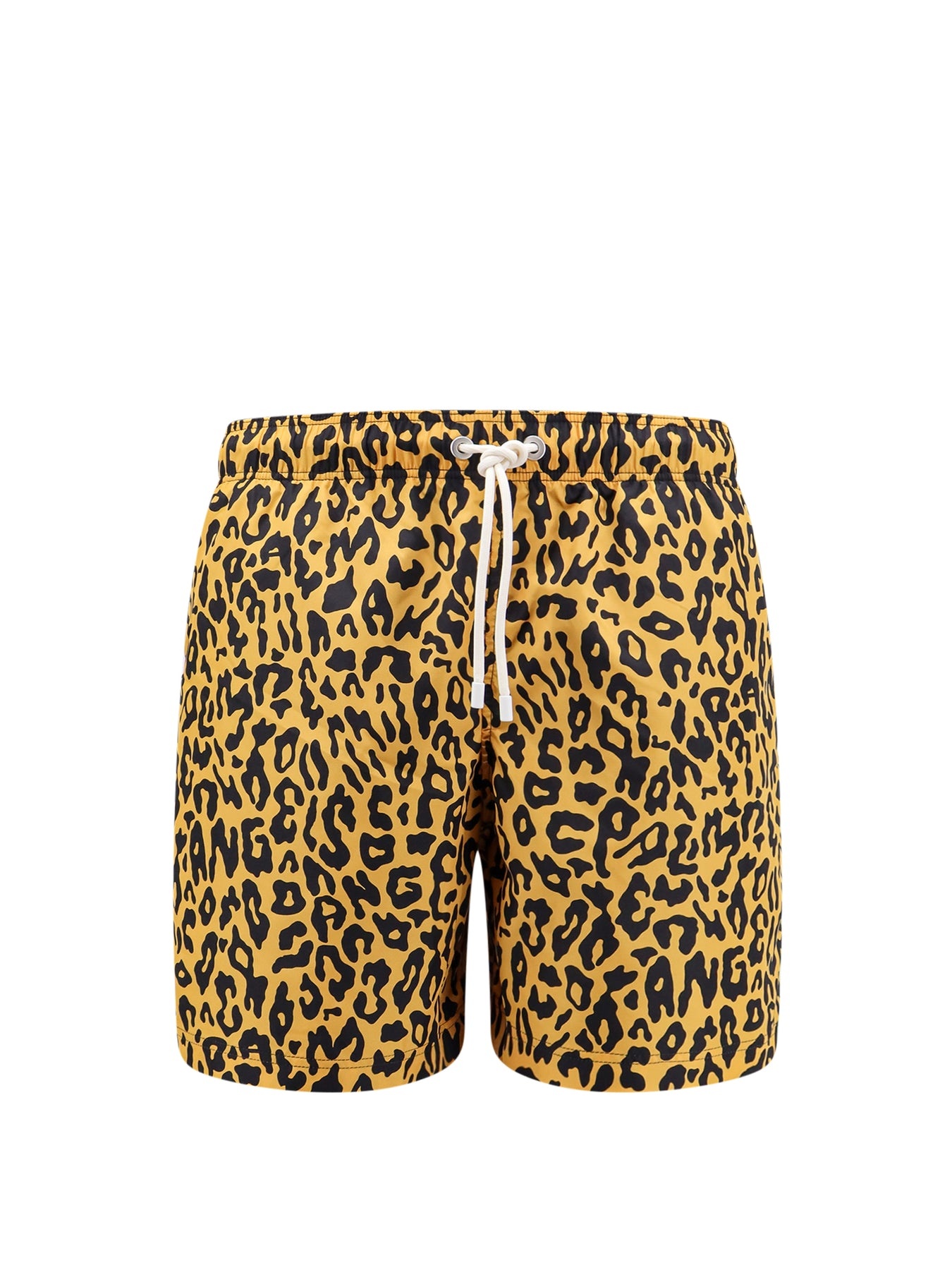 Nylon swim shorts with all-over animalier print - 1