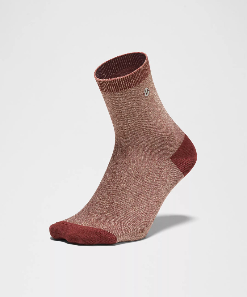 Unisex Glitter Quarter Socks 3