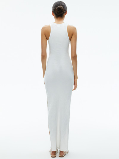 Alice + Olivia PANIA RACERBACK RIBBED SIDE SLIT MAXI DRESS outlook