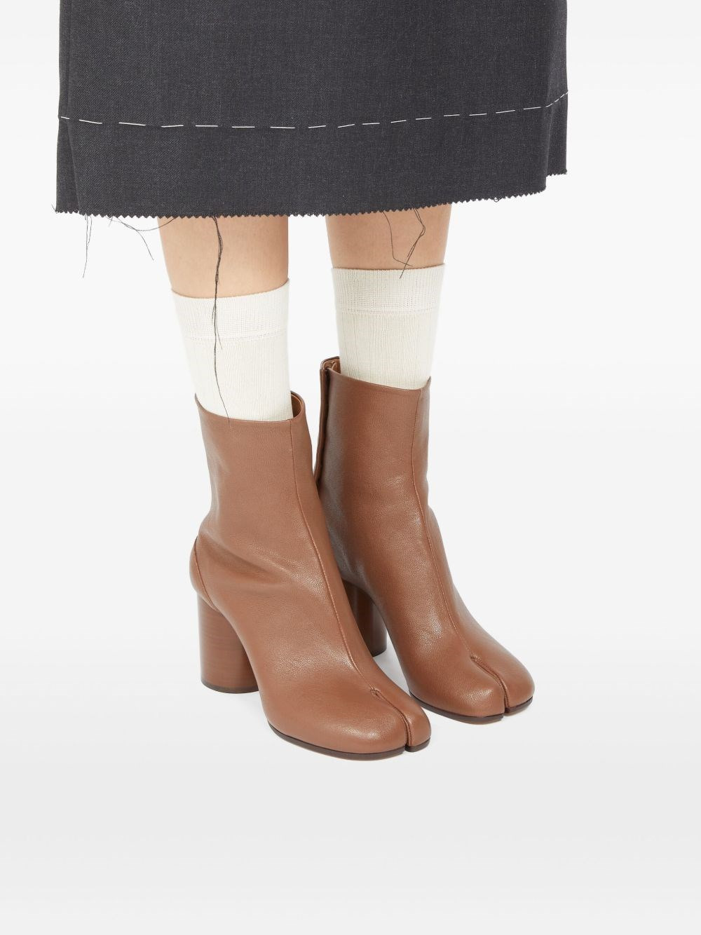 Tabi leather ankle boots - 5