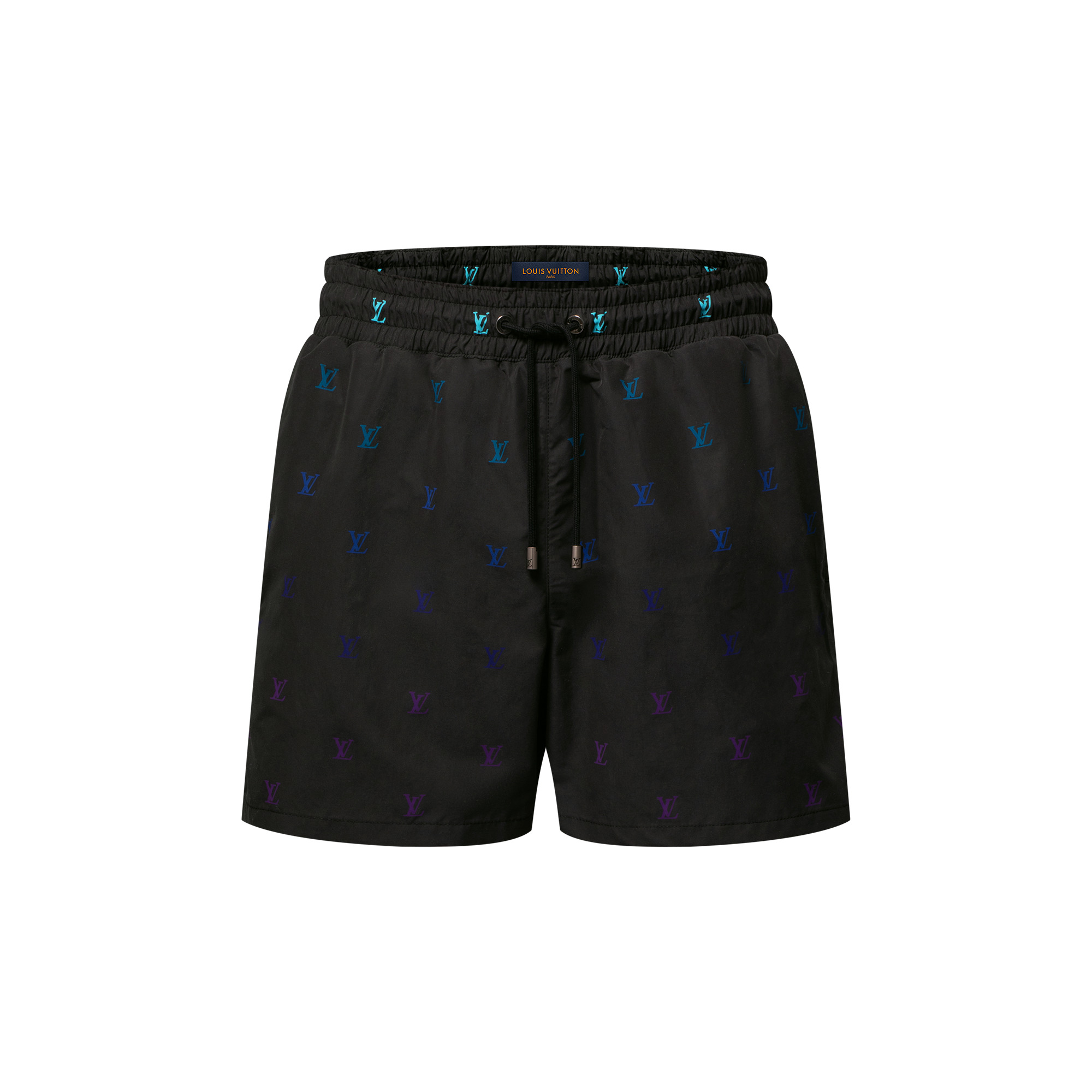 LV Blason Gradient Embroidered Swim Shorts - 1