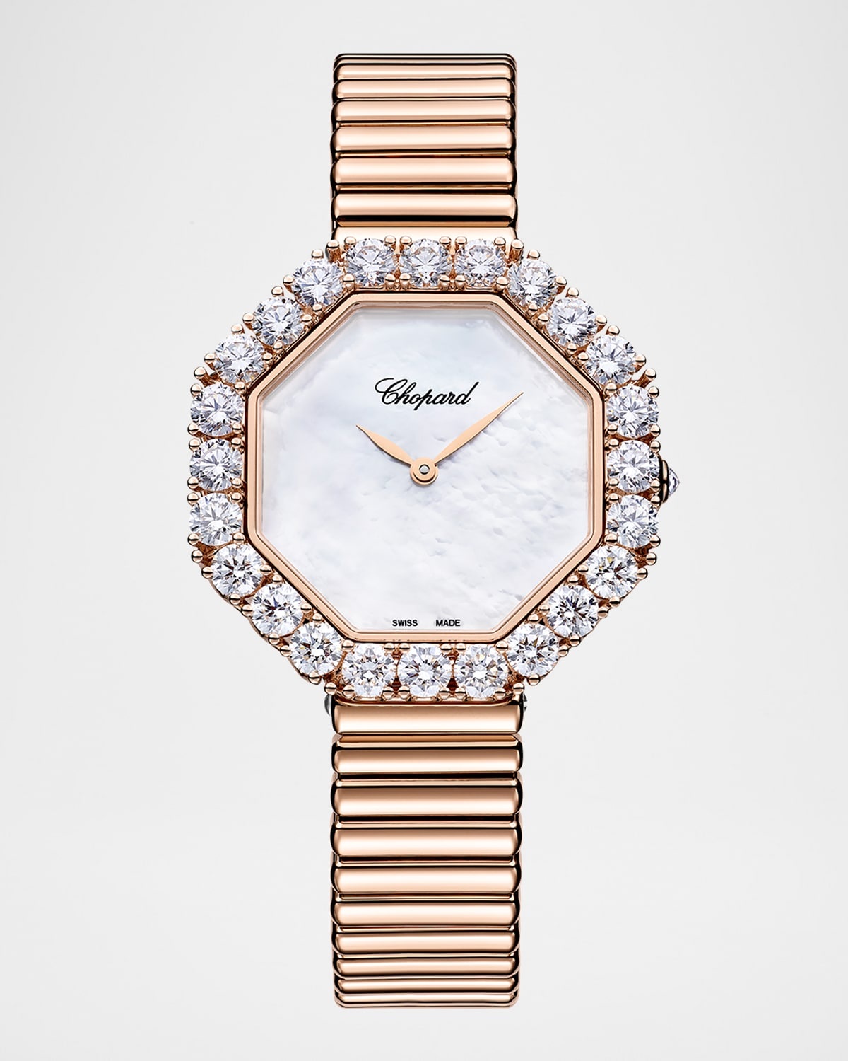 32mm L'Heure du Diamant Octagonal 18K Rose Gold Watch - 1