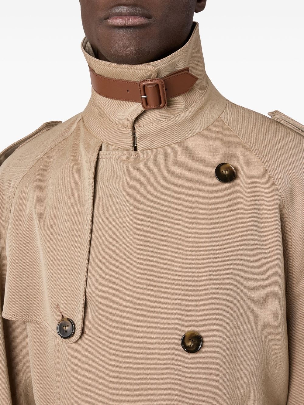 double-breasted trench coat - 5