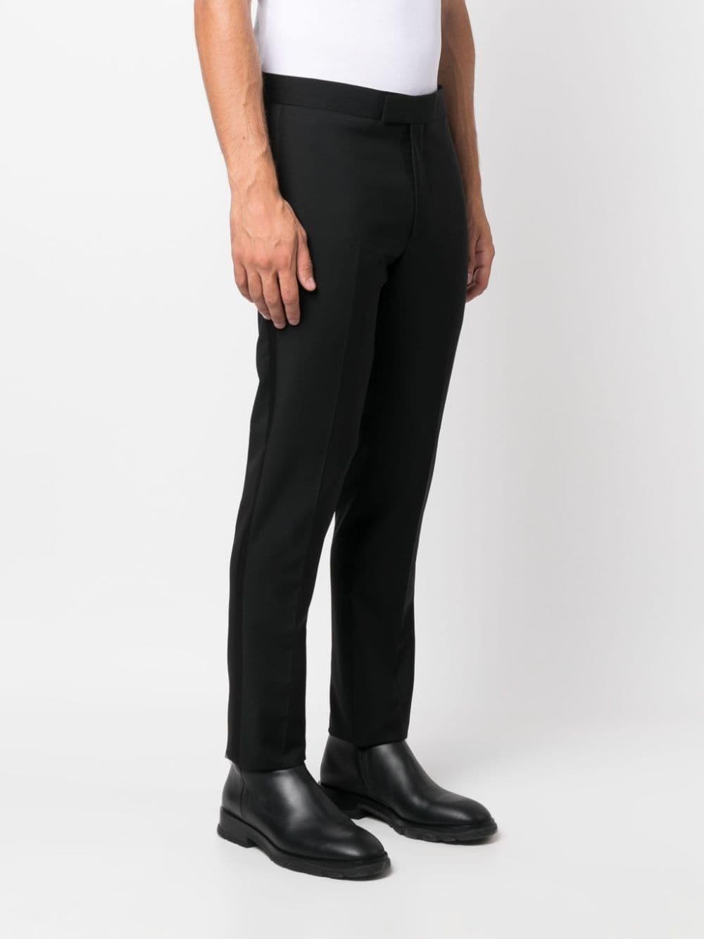 slim-cut tailored trousers - 3
